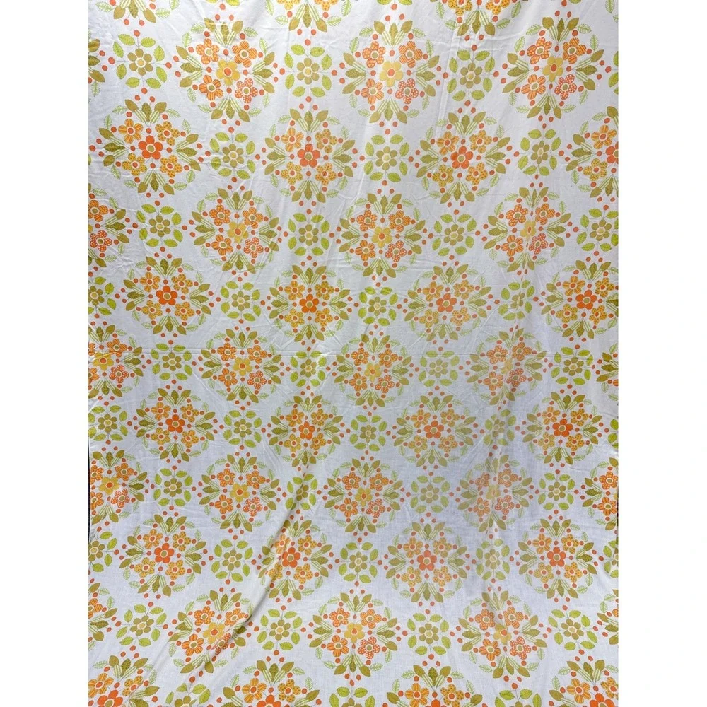 Unbranded Flower Power 70s Flat Sheet Full/Double 81
